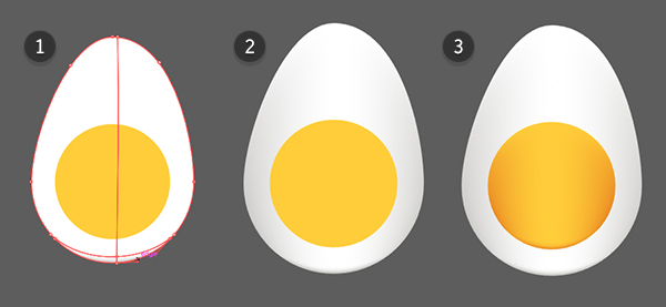 用ai鼠绘出早餐鸡蛋
