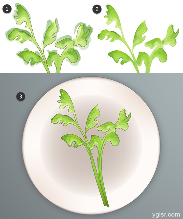 AI鼠绘欧芹（芹菜）矢量图教程