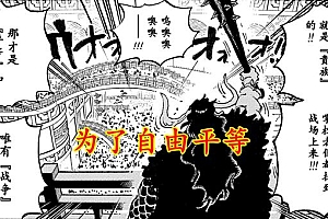 海贼王1049:凯多过去曝光,13岁被出卖,为自由和平引发战争