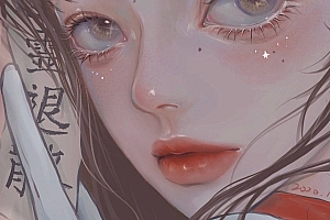 她笔下的美女都有着一股精致的破碎感,神明也会心动吧