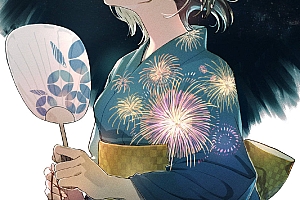 美!温柔可人的人物手绘插画,简练的线稿色彩