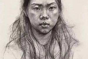 多角度女青年素描头像解析,速度收藏!