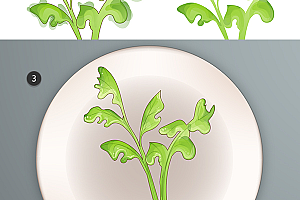 AI鼠绘欧芹(芹菜)矢量图教程