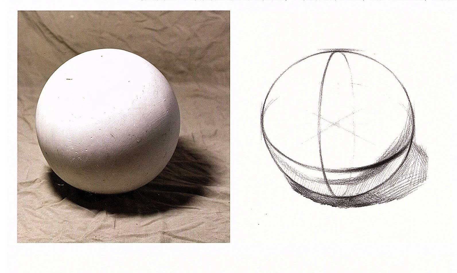 球体素描 五大调子图片